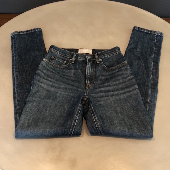 Everlane The Original Cheeky Jean Mid-Blue High Rise- size 23 Tall - Picture 3 of 7